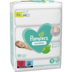PAMPERS Μωρομάντηλα Sensitive 4x80τεμ