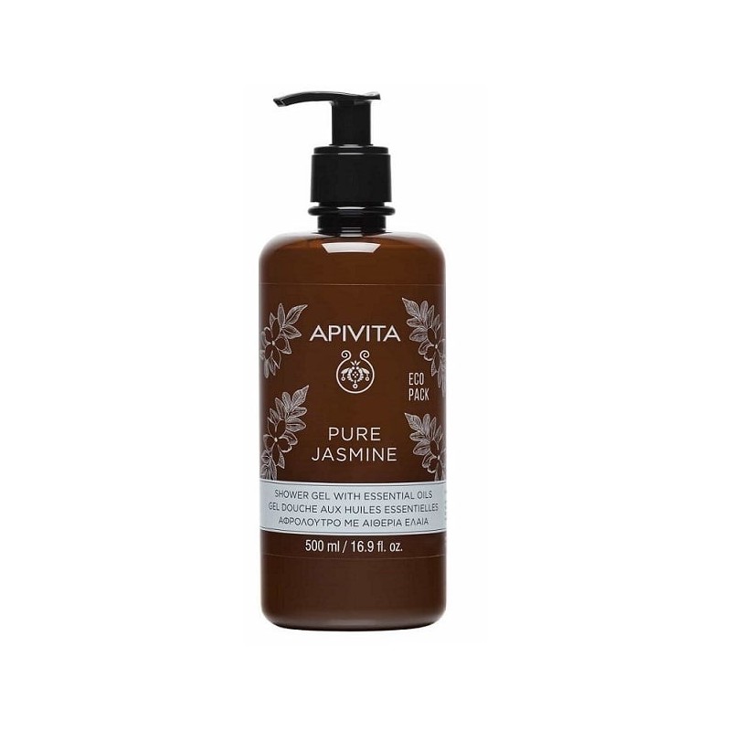 APIVITA PURE JASMINE Αφρόλουτρο Eco Pack 