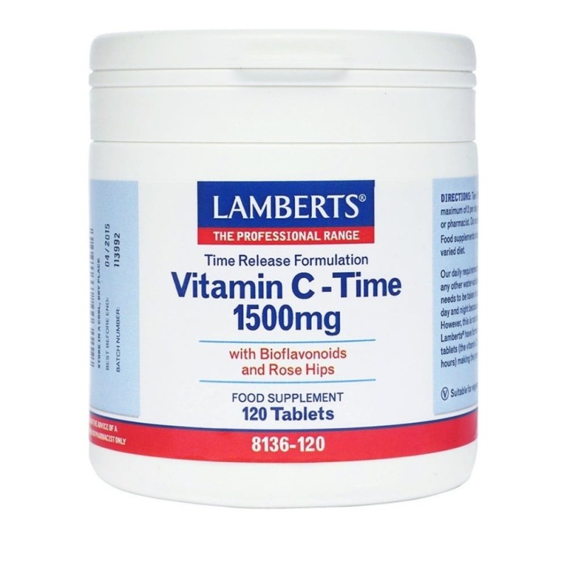 LAMBERTS Vitamin C-Time 1500mg 120 tabs