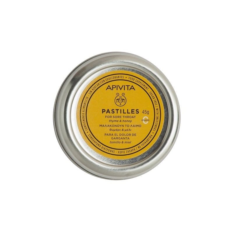 APIVITA Pastilles θυμάρι & μέλι 45gr