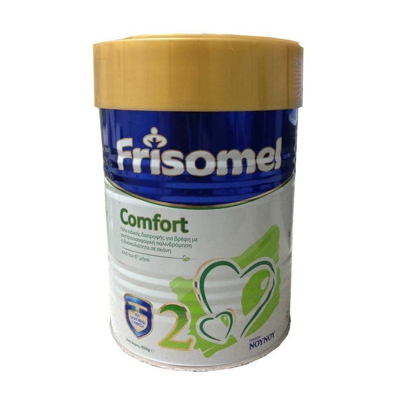 FRISOMEL N2 Comfort γάλα για βρέφη ειδικής διατροφής από τον 6ο μήνα 400gr