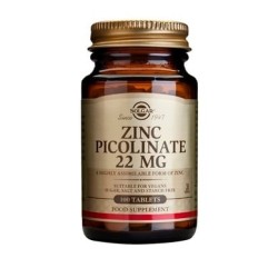 SOLGAR Zinc picolinate 22mg 100tabs