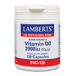 LAMBERTS Vitamin D3 2.000iu 120 κάψουλες