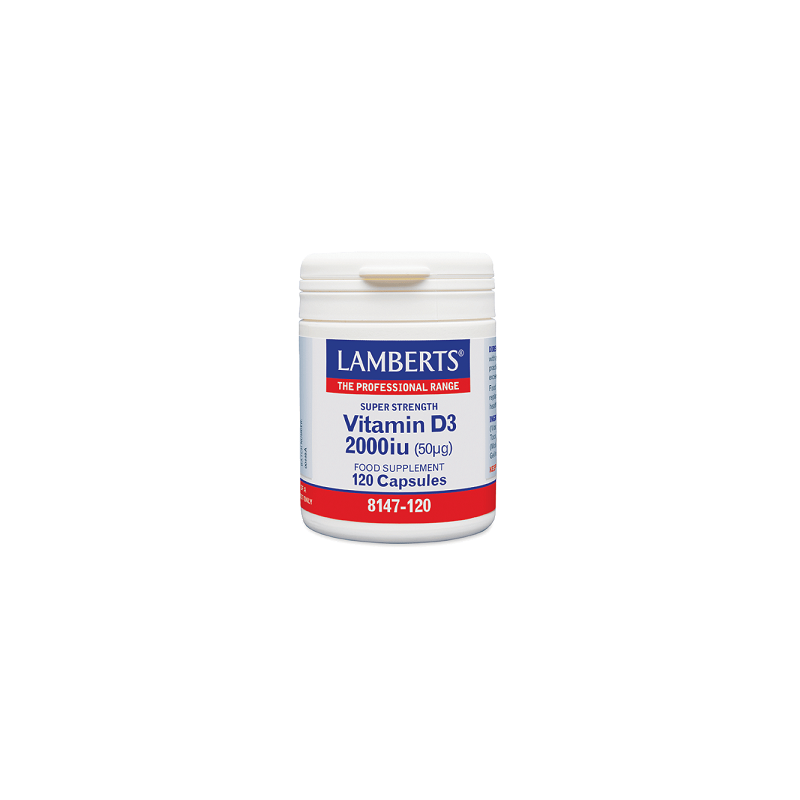 LAMBERTS Vitamin D3 2.000iu 120 κάψουλες