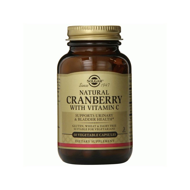 SOLGAR Cranberry με vitamin C 60κάψουλες