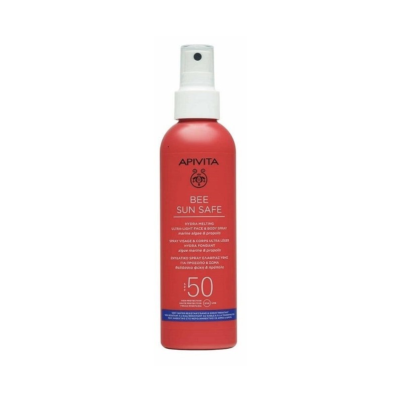 APIVITA BEE SUN SAFE Αντηλιακό SPRAY ΠΡΟΣΩΠΟ & ΣΩΜΑ SPF50