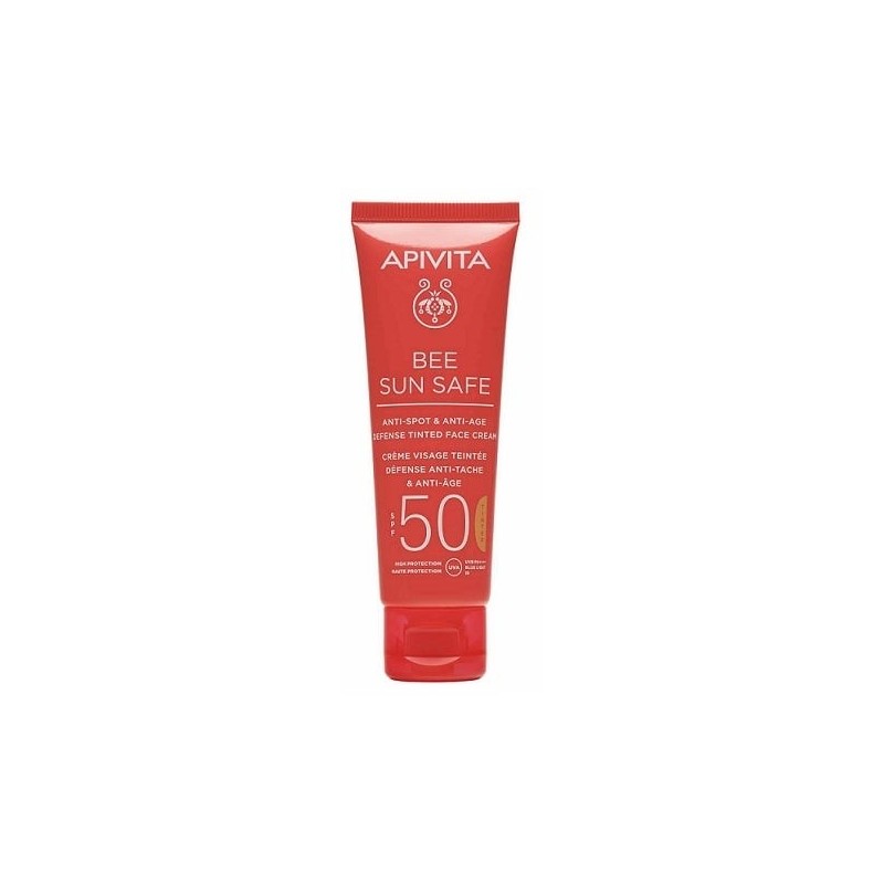 APIVITA BEE SUN SAFE κατά των πανάδων/ρυτίδων SPF50 με χρώμα