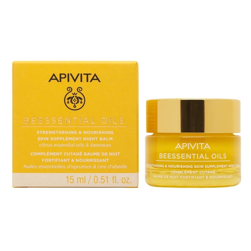 APIVITA Beessential Oils Balm νύχτας προσώπου που θρέφει