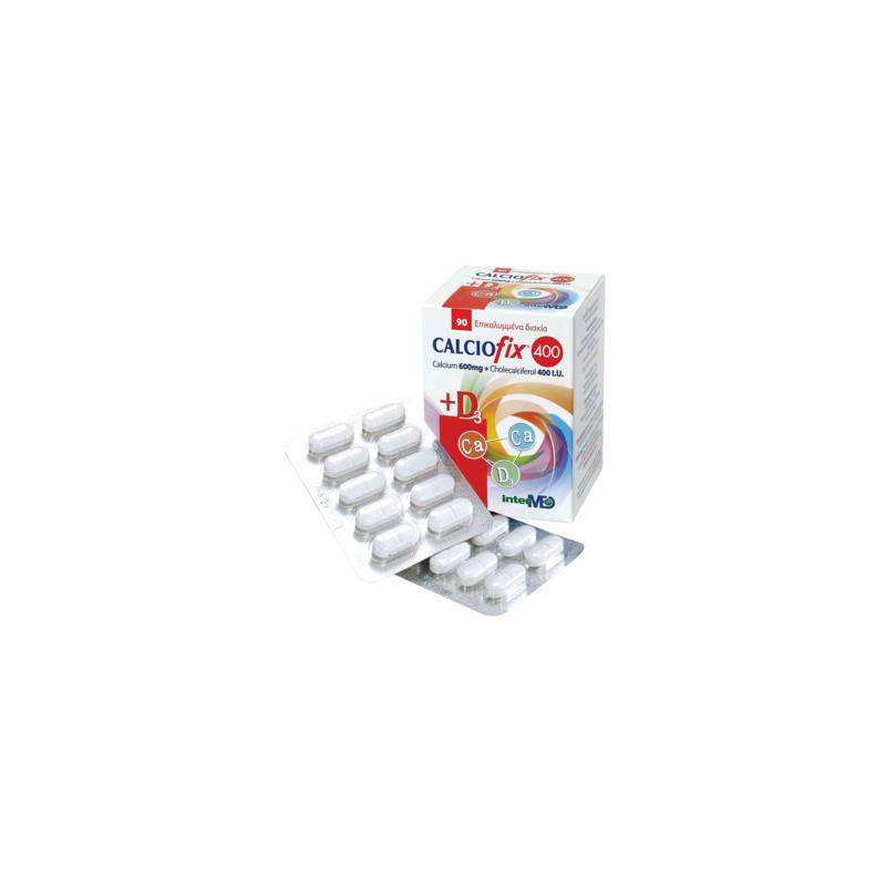 CALCIOFIX Συμπλήρωμα ασβεστίου 90 ταμπλέτες 600mg D3  200iu