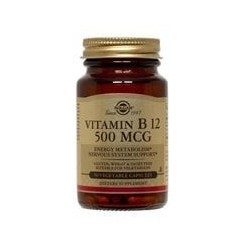 SOLGAR Vitamin B12 500mg 50vegetable capsoules