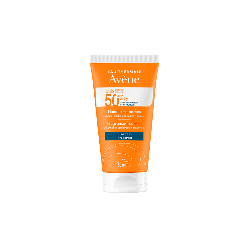 AVENE Αντηλιακή fluide χωρίς άρωμα Spf50 50ml