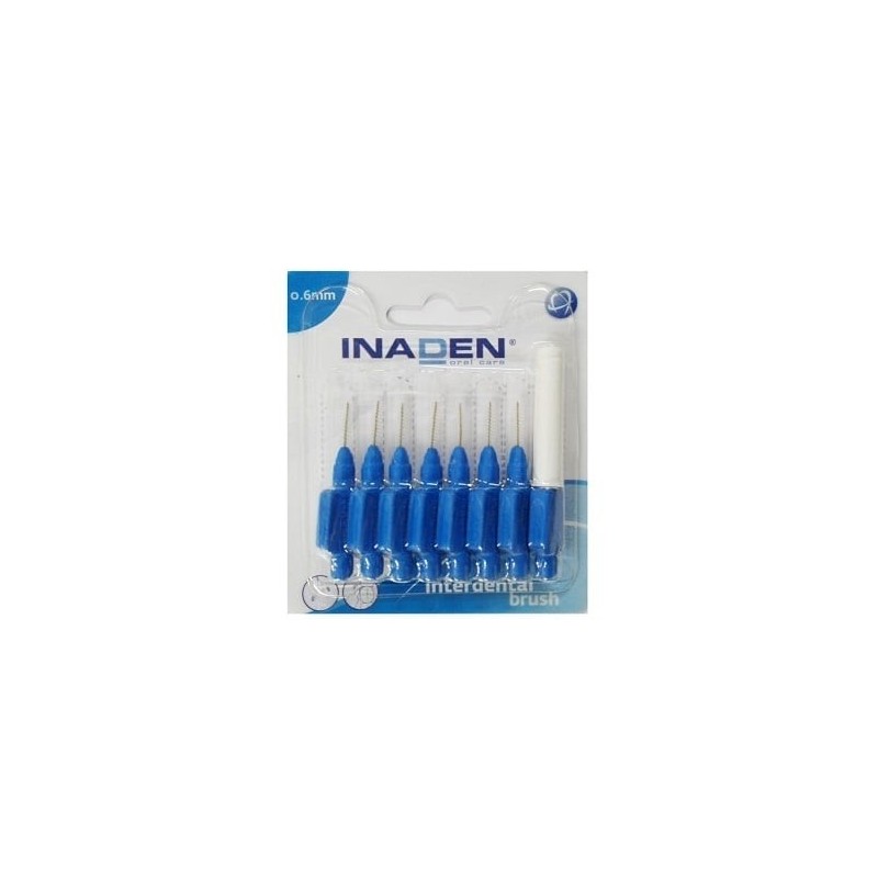 INADEN Interdental blister - μεσοδόντια βουρτσάκια μπλε 0,6mmΧ8