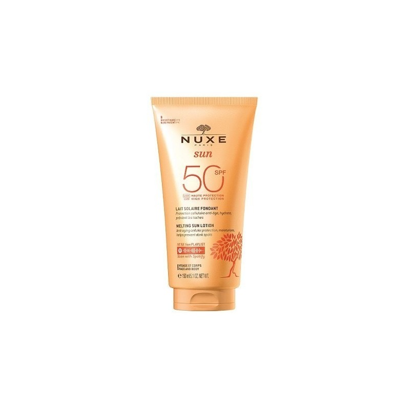 NUXE SUN Αντηλιακό γαλάκτωμα σώματος Spf50