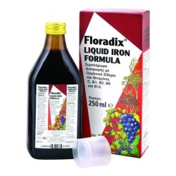 POWER HEALTH Floradix πολυβιταμινούχο συμπλήρωμα διατροφής με υγρό σίδηρο 250ml