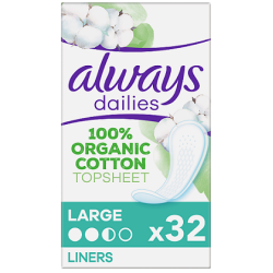 ALWAYS Dailies cotton protection Σερβιετάκια LARGE 32σερβιετάκια