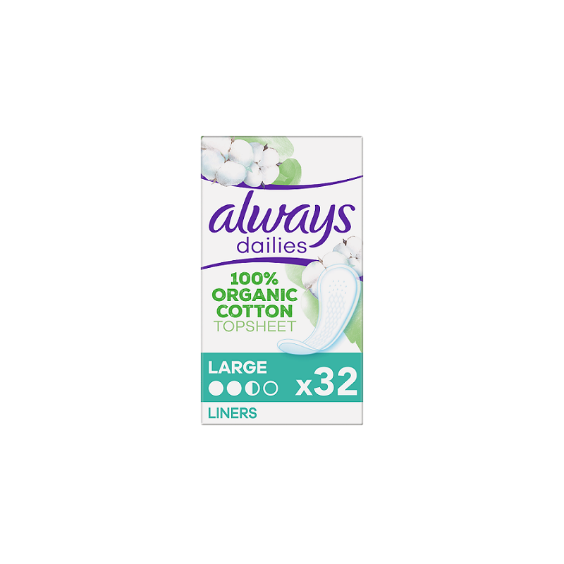 ALWAYS Dailies cotton protection Σερβιετάκια LARGE 32σερβιετάκια