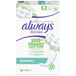 ALWAYS Dailies cotton protection Σερβιετάκια NORMAL 38σερβιετάκια