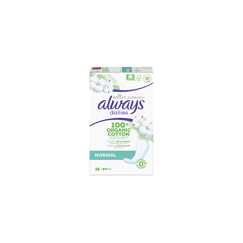 ALWAYS Dailies cotton protection Σερβιετάκια NORMAL 38σερβιετάκια