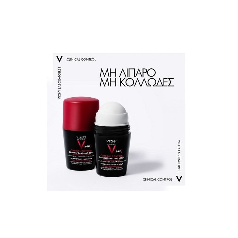 VICHY Homme Αποσμητικό Clinical control deo roll-on