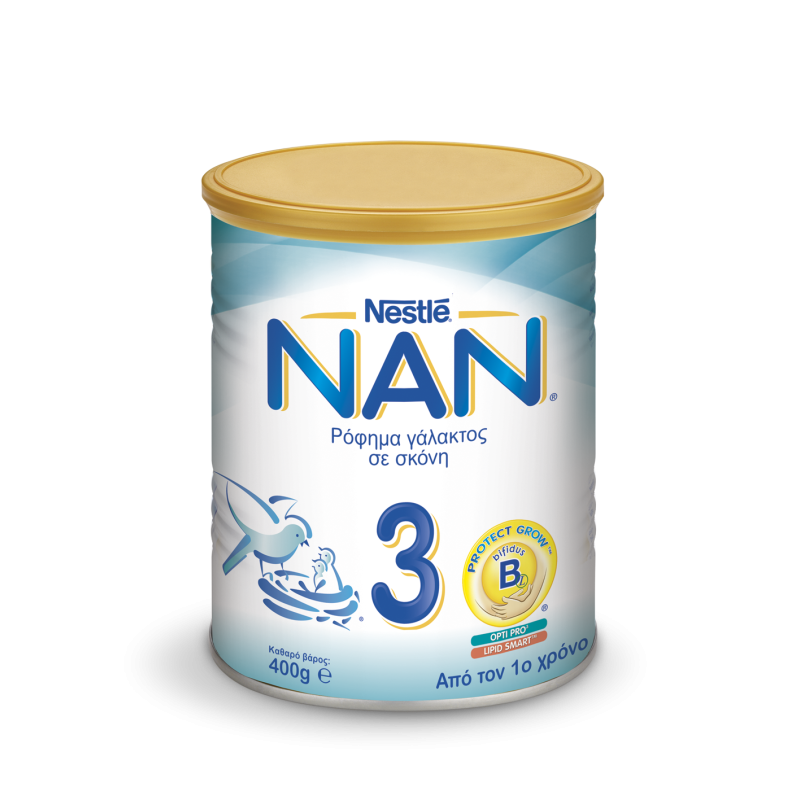 NESTLE NAN Optipro N3 ρόφημα γάλακτος σε σκόνη - από τον 1ο χρόνο 400gr