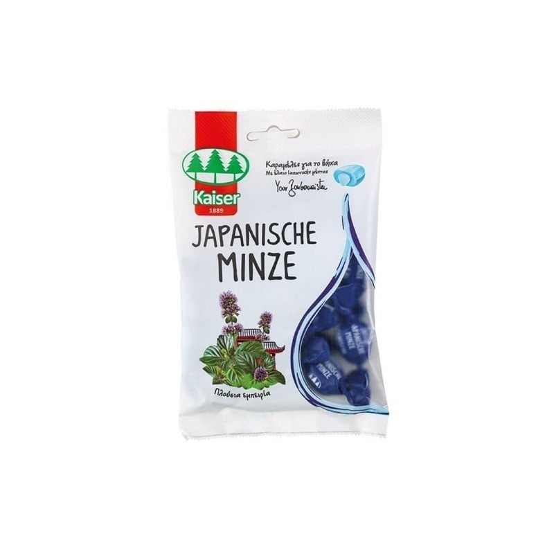 KAISER Japanische Minze Καραμέλες με Γέμιση Ελαίου Ιαπωνικής Μέντας Μέντα 90gr