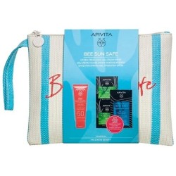 APIVITA Bee sun safe Hydra fresh gel-cream SPF50 50ml & ΔΩΡΟ Face mask 2x8ml & Hair mask 20ml & Νεσεσέρ