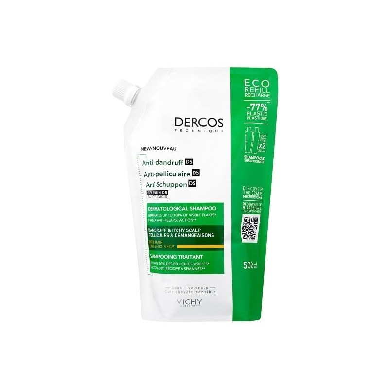 VICHY Dercos Antidandruff DS dry hair Refill 500ml