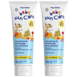 FREZYDERM Baby sun care SPF25 100ml ΔΙΠΛΟ ΠΑΚΕΤΟ ΣΕ ΕΙΔΙΚΗ ΤΙΜΗ