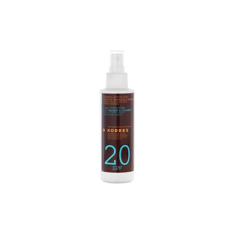 KORRES Αντηλιακό διάφανο spray SPF20 150ml