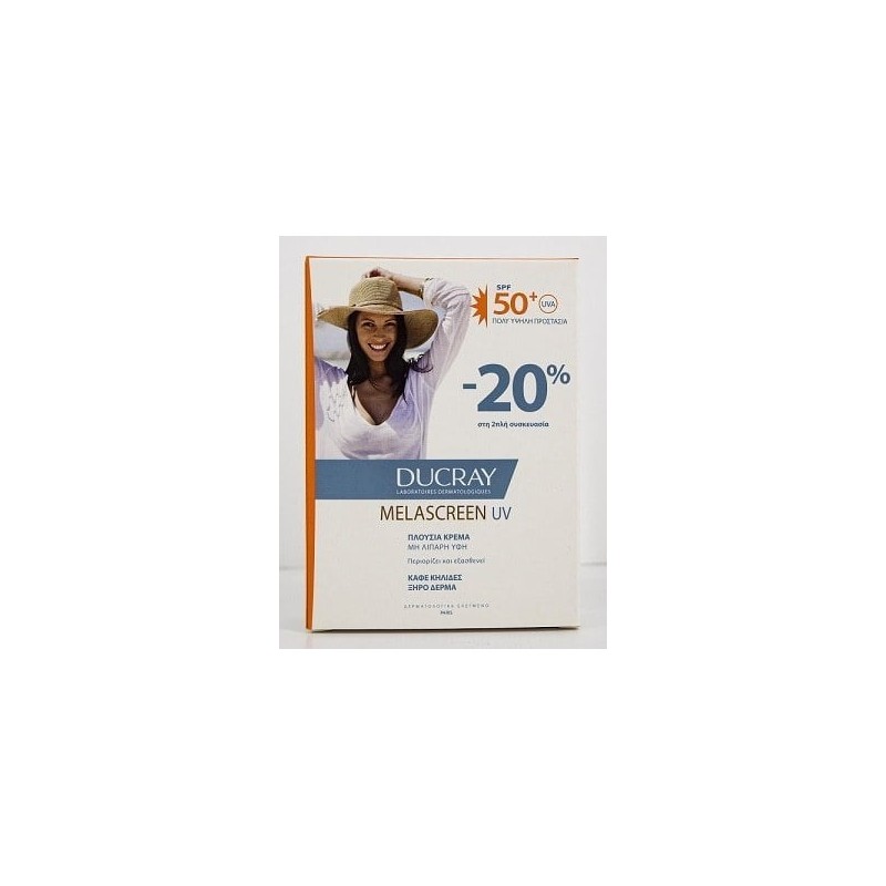 DUCRAY PROMO Melascreen Αντηλιακή Κρέμα κατά των Κηλίδων SPF50+ 2x50ml