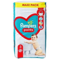 PAMPERS Pants No3 (6-11kg) πάνα βρακάκι stop & protect 56τεμάχια