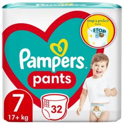 PAMPERS Pants No7 (17 kg) stop & protect Πάνα Βρακάκι 32τεμ