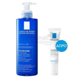 LA ROCHE-POSAY Toleriane gel moussant 400ml & ΔΩΡΟ Toleriane sensitive cream 15ml