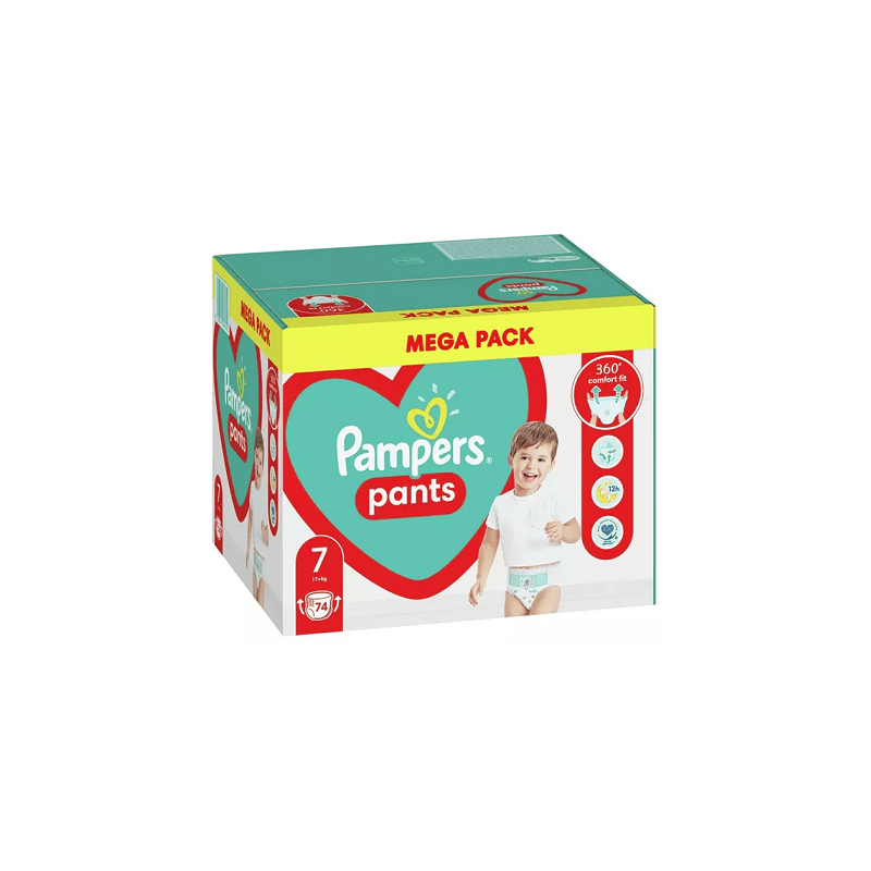 PAMPERS Pants No7 17 kg Mega Pack 74πάνες σε προνομιακή τιμή