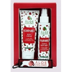 ALOE COLORS KOURABIES SET Body cream 100ml & Hair & Body mist 100ml