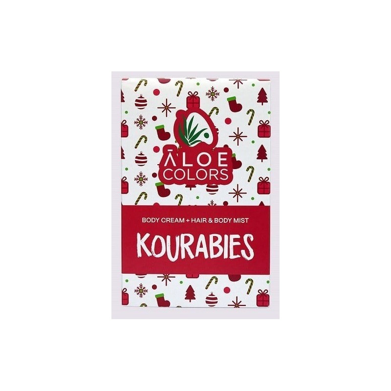 ALOE COLORS KOURABIES SET Body cream 100ml & Hair & Body mist 100ml