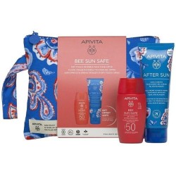 APIVITA Bee sun safe Dry touch face cream SPF50 50ml & ΔΩΡΟ After sun 100ml & το Υπέροχο Νεσεσέρ