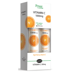 POWER OF NATURE 1 1 ΔΩΡΟ Vitamin C 1.000mg 20αναβρ. δισκία & Δώρο Vitamin C 500mg