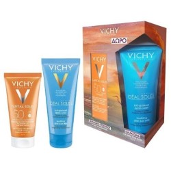 VICHY Promo Capital soleil Αντηλιακή ματ Spf50 50ml & ΔΩΡΟ After sun 100ml