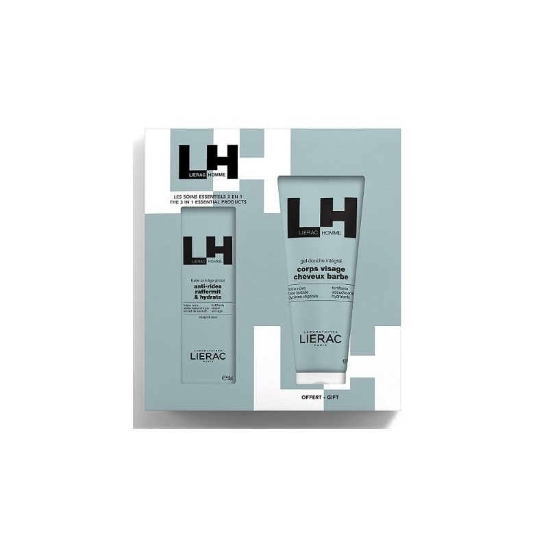 LIERAC Homme Anti-Aging Fluid Πρόσωπο-Μάτια & ΔΩΡΟ Αφρόλουτρο