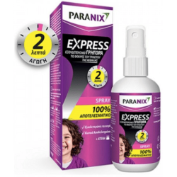 PARANIX Express Αντιφθειρικό Spray Αγωγή 2λεπτά 95ml & Κτένα