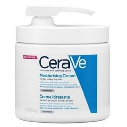 CeraVe Ενυδατική κρέμα για ξηρό έως πολύ ξηρό δέρμα 454g με αντλία