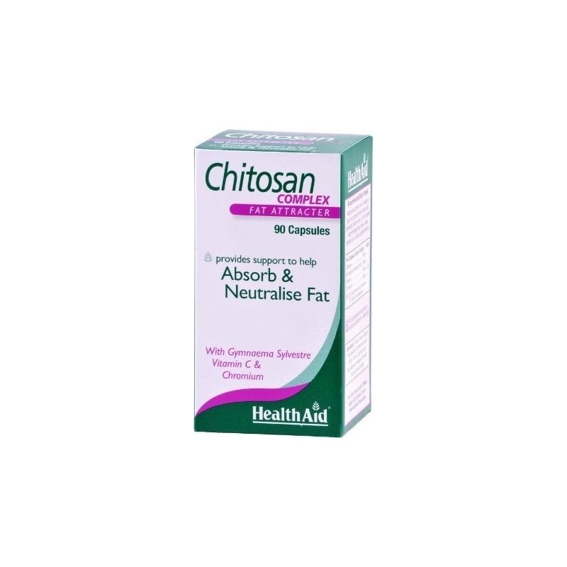 HEALTH AID Chitosan complex fat attracter δεσμεύει τα λίπη 90capsules