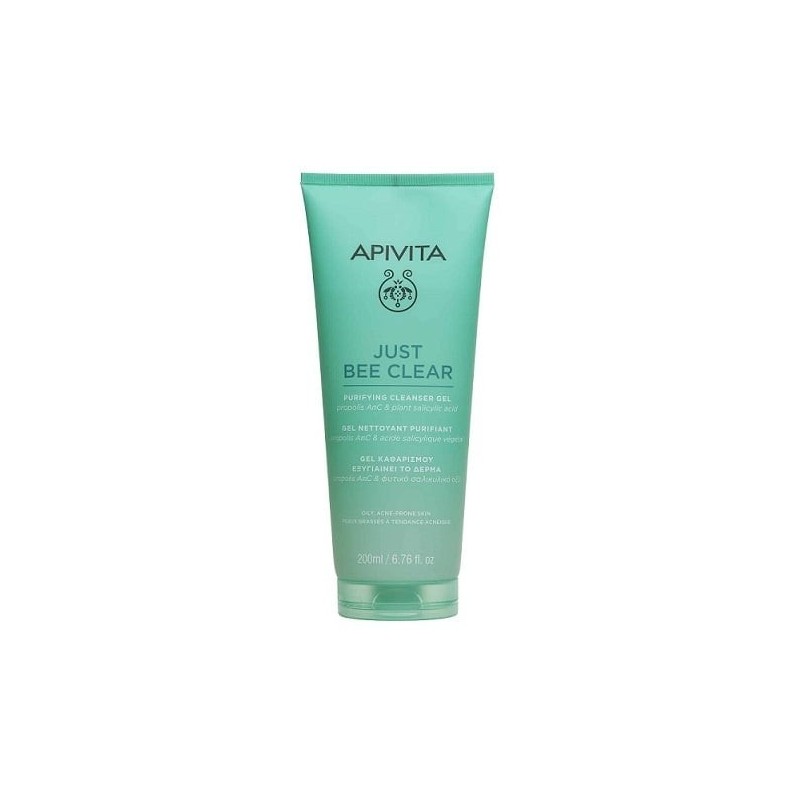 APIVITA Just Bee Clear Gel Καθαρισμού-Εξυγιαίνει Το Δέρμα 200ml