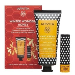 APIVITA Promo Winter wonders Honey Κρέμα χεριών Μέλι 50ml & Lip care Μέλι 4.4g ΕΙΔΙΚΗ ΤΙΜΗ