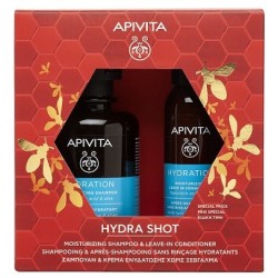 APIVITA PROMO HYDRA SHOT: ΣΑΜΠΟΥΑΝ ΕΝΥΔΑΤΩΣΗΣ με υαλουρονικό οξύ & αλόη & ΚΡΕΜΑ ΕΝΥΔΑΤΩΣΗΣ ΧΩΡΙΣ ΞΕΒΓΑΛΜΑ με υαλουρονικό οξύ & α