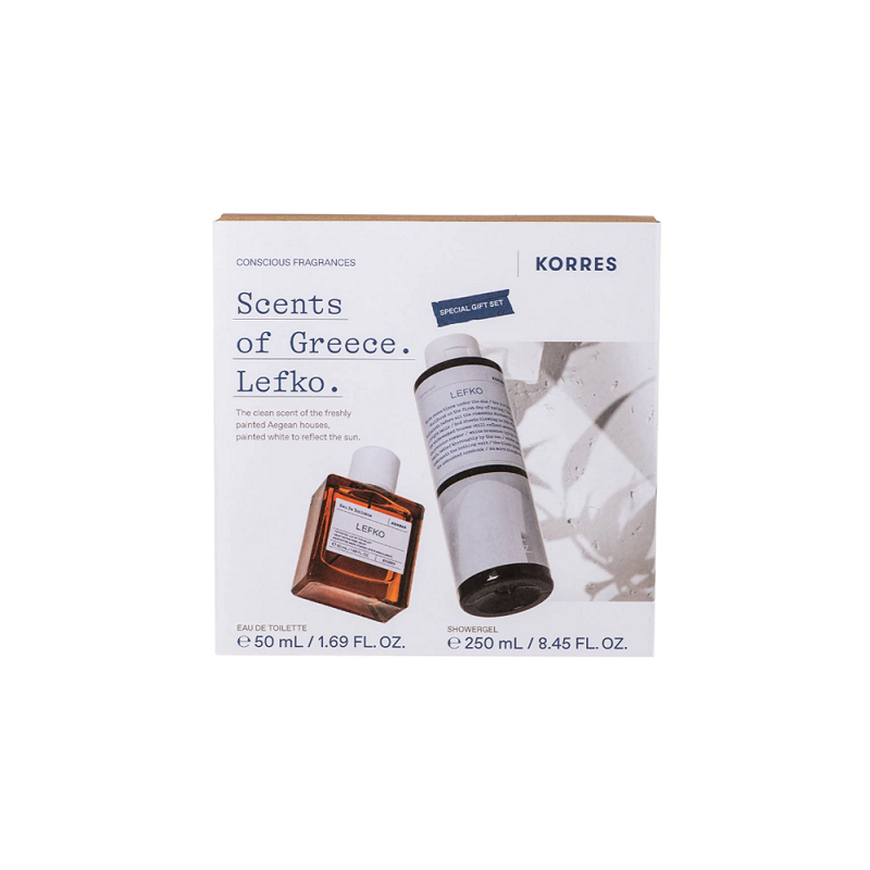 KORRES Set Lefko με Γυναικείο άρωμα Eau de Toilette 50ml & Αφρόλουτρο 250ml