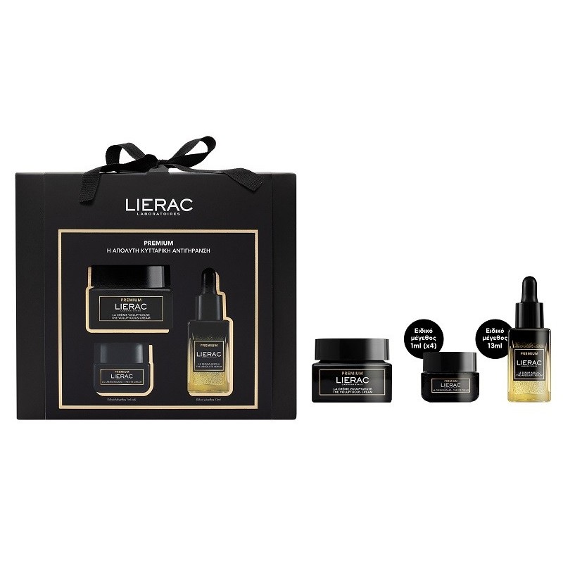 LIERAC Promo Premium Voluptueuse Cream 50ml & Serum 13ml & Eye Cream 4x1ml