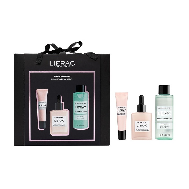 LIERAC Promo Hydragenist serum 30ml & Eye cream 15ml & Eye make up remover 100ml