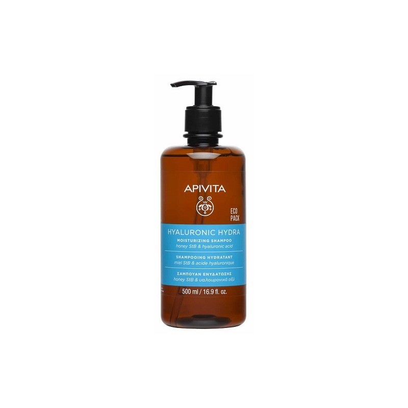 APIVITA Σαμπουάν hyaluronic hydra ενυδάτωσης με μέλι & υαλουρονικό 500ml